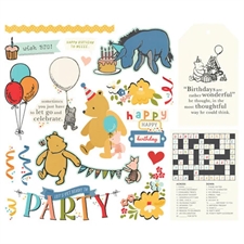 Simple Stories Die Cuts - Bits & Pieces BIG / Say Cheese Classic Pooh BIRTHDAY (Peter Plys) (20 pieces)